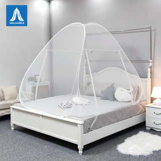 Tente portative de lit de moustiquaire d'anti moustiquaires avec les moustiquaires se pliantes inférieures