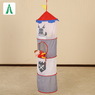 Sacs de rangement suspendus pour économiser de l'espace avec 3 compartiments Panier de rangement pour jouets pour l'organisation de la chambre d'enfants