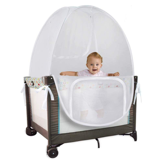 Moustiquaire de lit de bébé de sécurité de tente de jeu populaire d'Amazone avec des portes